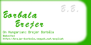 borbala brejer business card